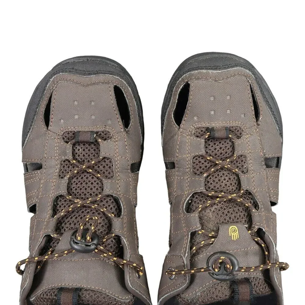 Teva Shoes Men 8 Sandal Fisherman Kitling Slip On Closed Toe Sport Comfort Brown